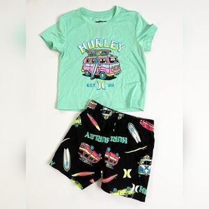 Hurley Kids Surf Van Swim Set - Mint and Black